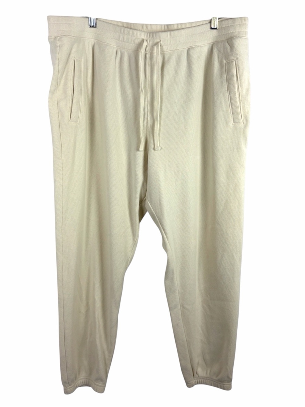 Abercrombie & Fitch Cream Waffle Knit Lounge Collection Joggers XL